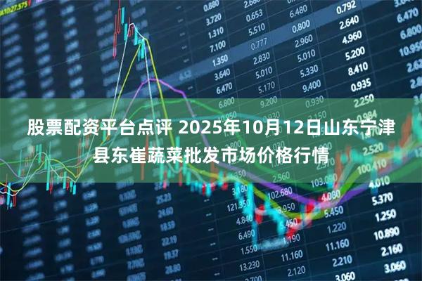 股票配资平台点评 2025年10月12日山东宁津县东崔蔬菜批发市场价格行情