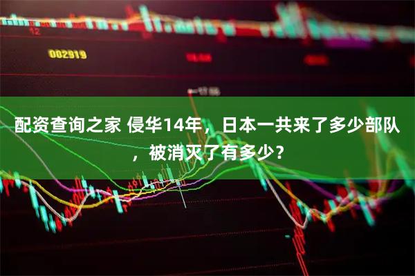 配资查询之家 侵华14年，日本一共来了多少部队，被消灭了有多少？